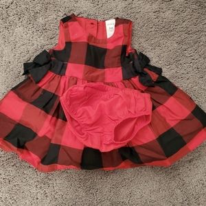 Beautiful holiday black and red dress